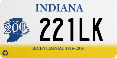 IN license plate 221LK