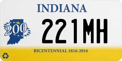 IN license plate 221MH