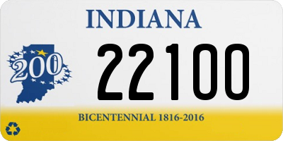 IN license plate 221OO