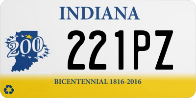 IN license plate 221PZ