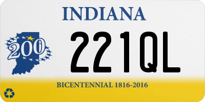 IN license plate 221QL