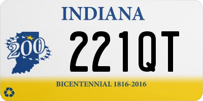 IN license plate 221QT