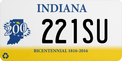 IN license plate 221SU