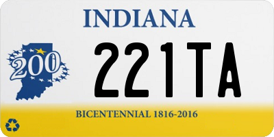 IN license plate 221TA