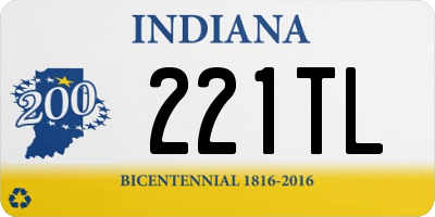 IN license plate 221TL