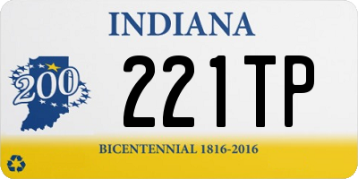 IN license plate 221TP