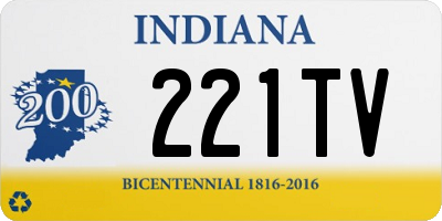 IN license plate 221TV