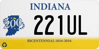 IN license plate 221UL