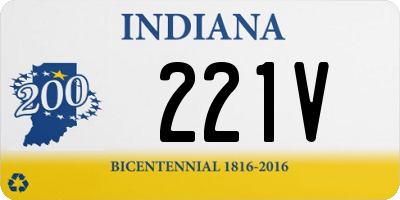 IN license plate 221V