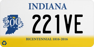 IN license plate 221VE