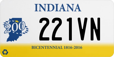 IN license plate 221VN