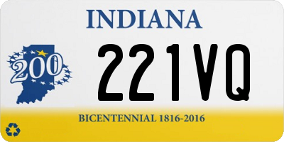 IN license plate 221VQ