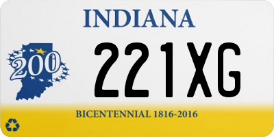 IN license plate 221XG