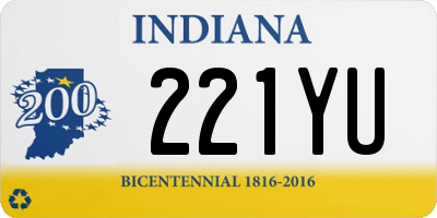 IN license plate 221YU