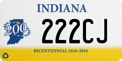 IN license plate 222CJ