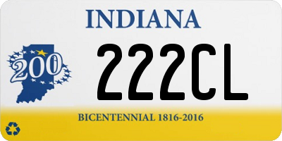 IN license plate 222CL