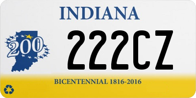 IN license plate 222CZ