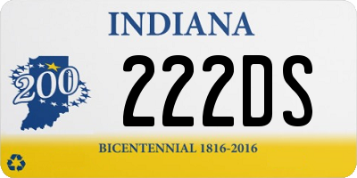 IN license plate 222DS