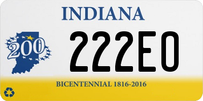 IN license plate 222EO