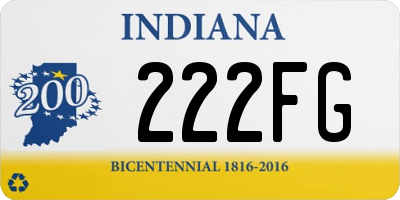 IN license plate 222FG