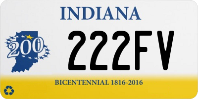 IN license plate 222FV