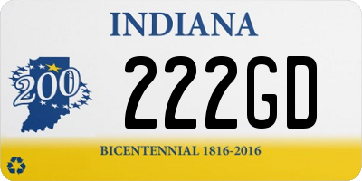 IN license plate 222GD