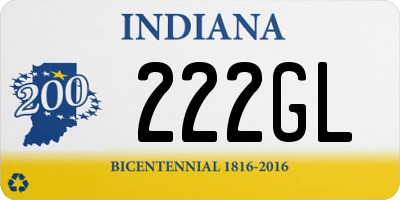 IN license plate 222GL