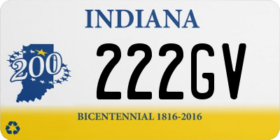 IN license plate 222GV