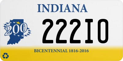 IN license plate 222IO