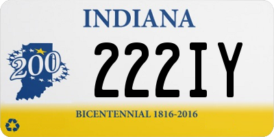 IN license plate 222IY