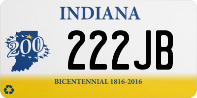 IN license plate 222JB