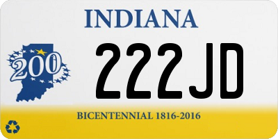 IN license plate 222JD