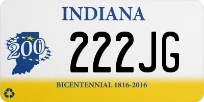 IN license plate 222JG