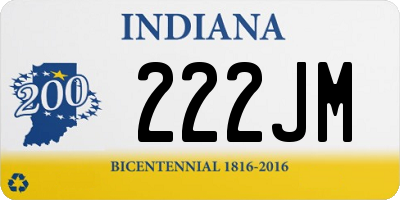 IN license plate 222JM