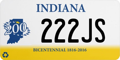 IN license plate 222JS