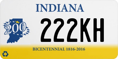 IN license plate 222KH