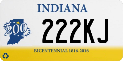 IN license plate 222KJ