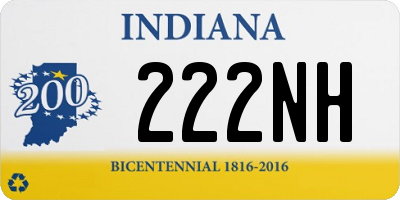 IN license plate 222NH