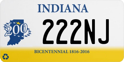 IN license plate 222NJ
