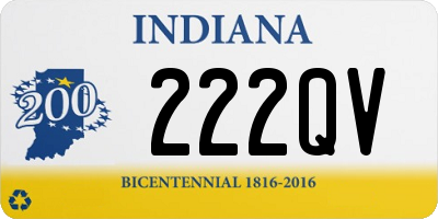 IN license plate 222QV