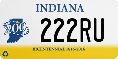 IN license plate 222RU