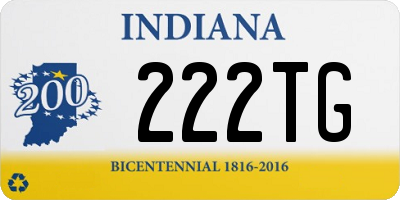 IN license plate 222TG