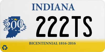 IN license plate 222TS