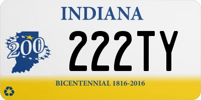 IN license plate 222TY