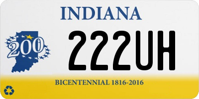 IN license plate 222UH