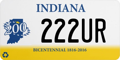 IN license plate 222UR