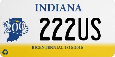 IN license plate 222US