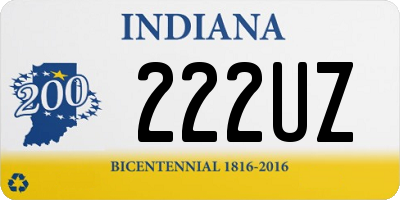 IN license plate 222UZ