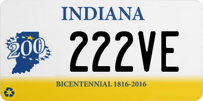 IN license plate 222VE