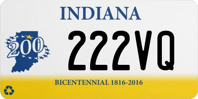 IN license plate 222VQ